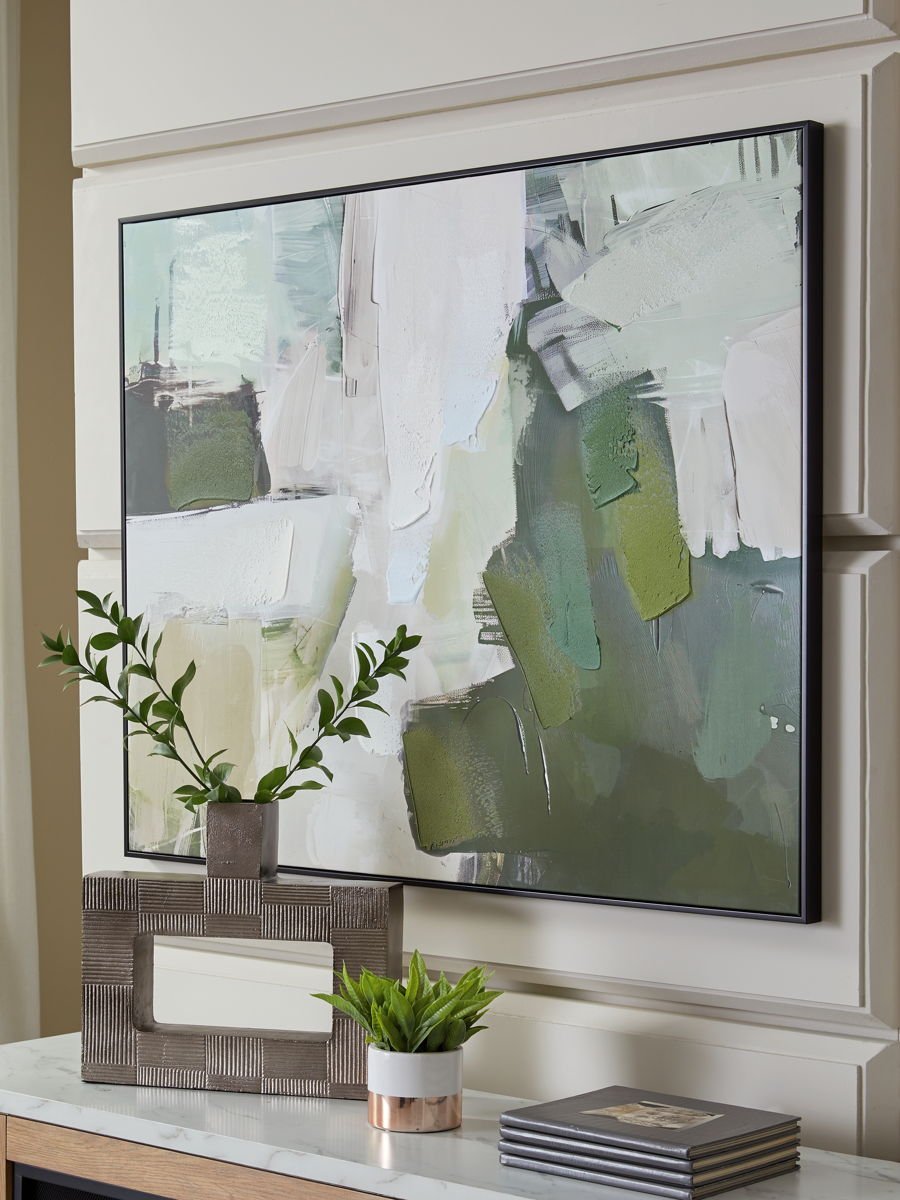 Vinick - Wall Art - Green / Gray / White - Image 3