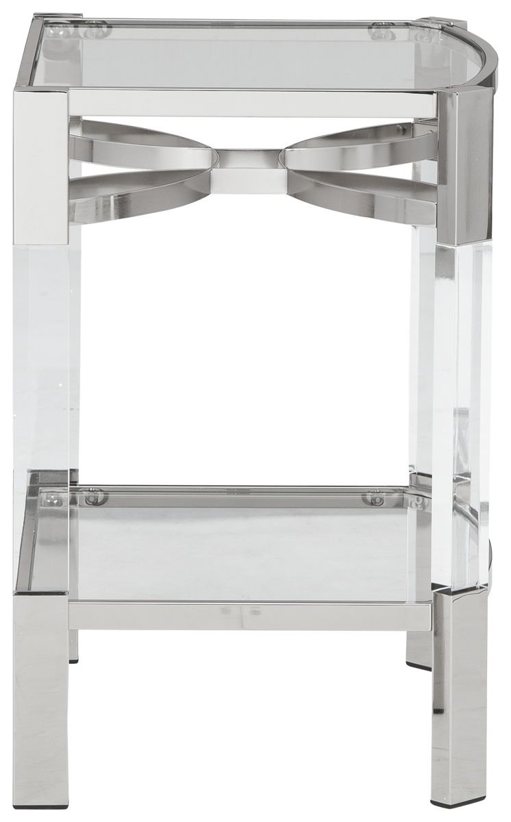 Chaseton - Accent Table - Clear / Silver Finish - Image 2
