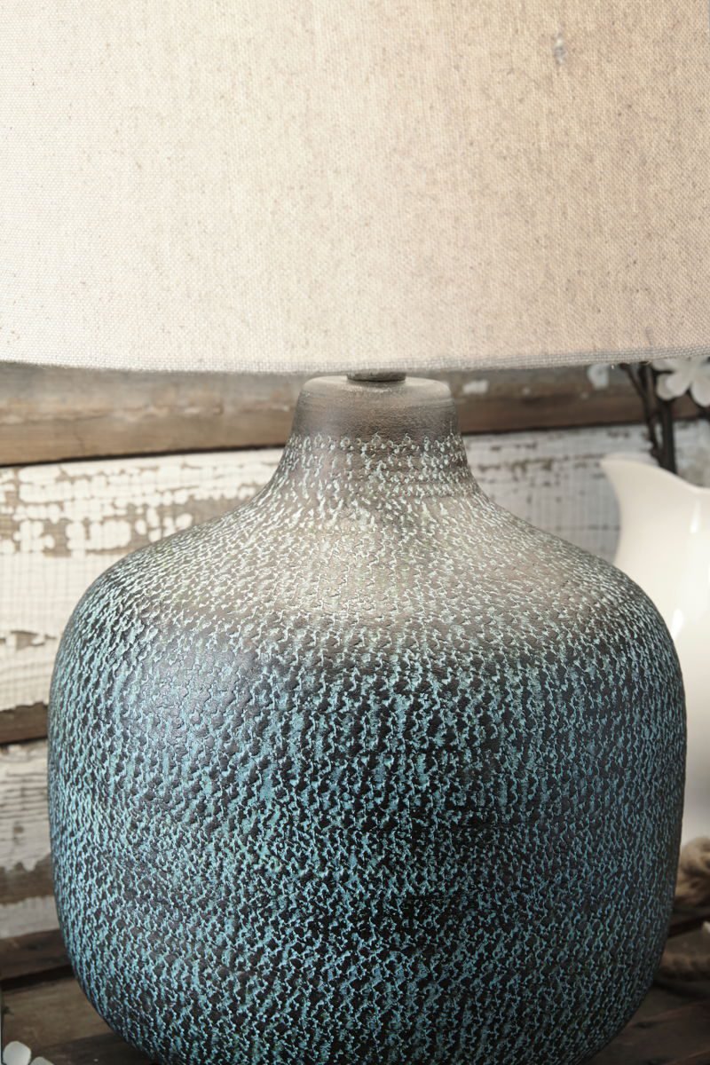 Malthace - Metal Table Lamp - Patina - Image 2