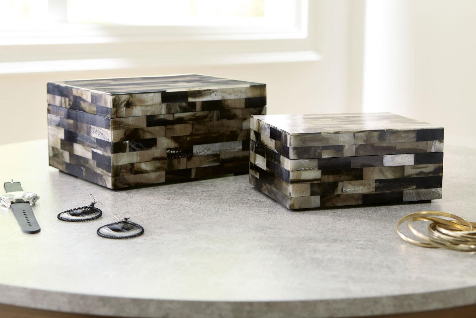 Ellford - Box Set (Set of 2) - Black / Brown / Cream - Image 3