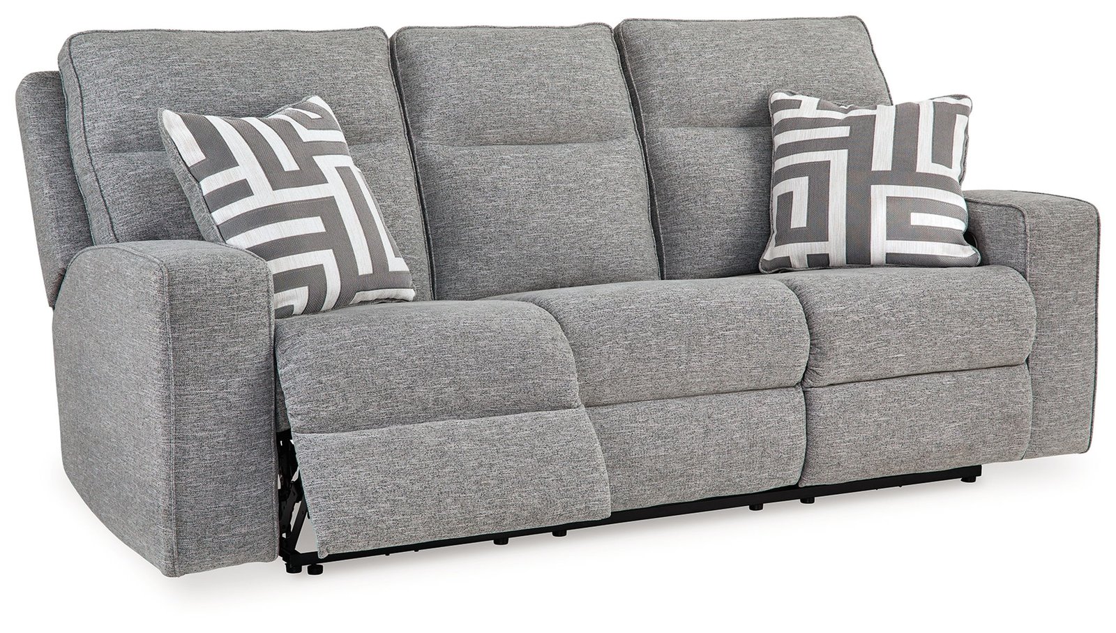 Biscoe - Power Reclining Sofa With Adj Headrest - Pewter - Image 3