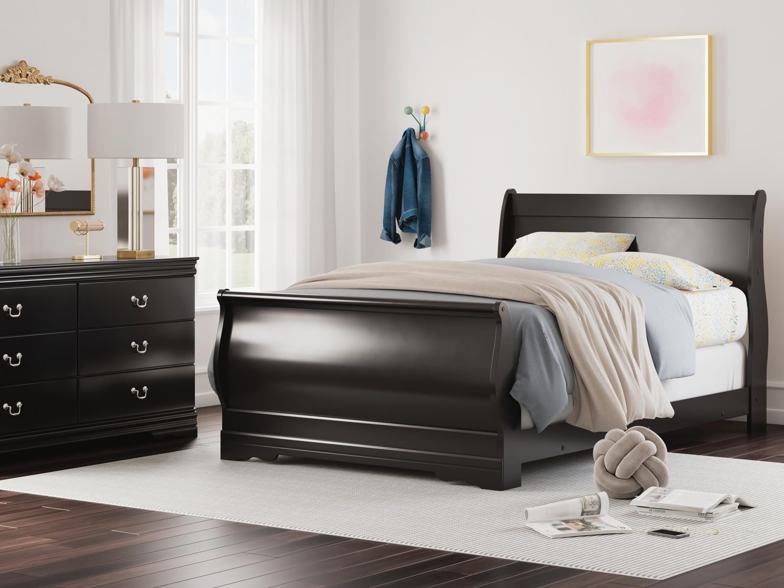 Huey Vineyard - Sleigh Bed - Image 6