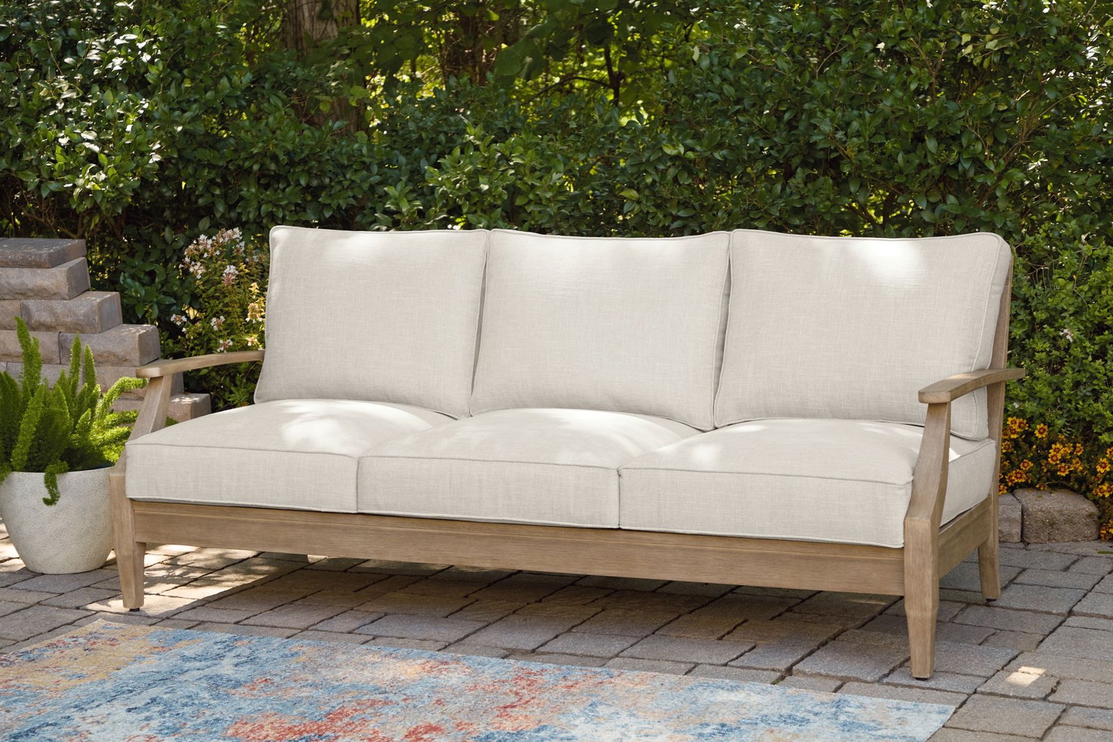 Carter Hall - Sofa With Cushion - Beige - Image 4