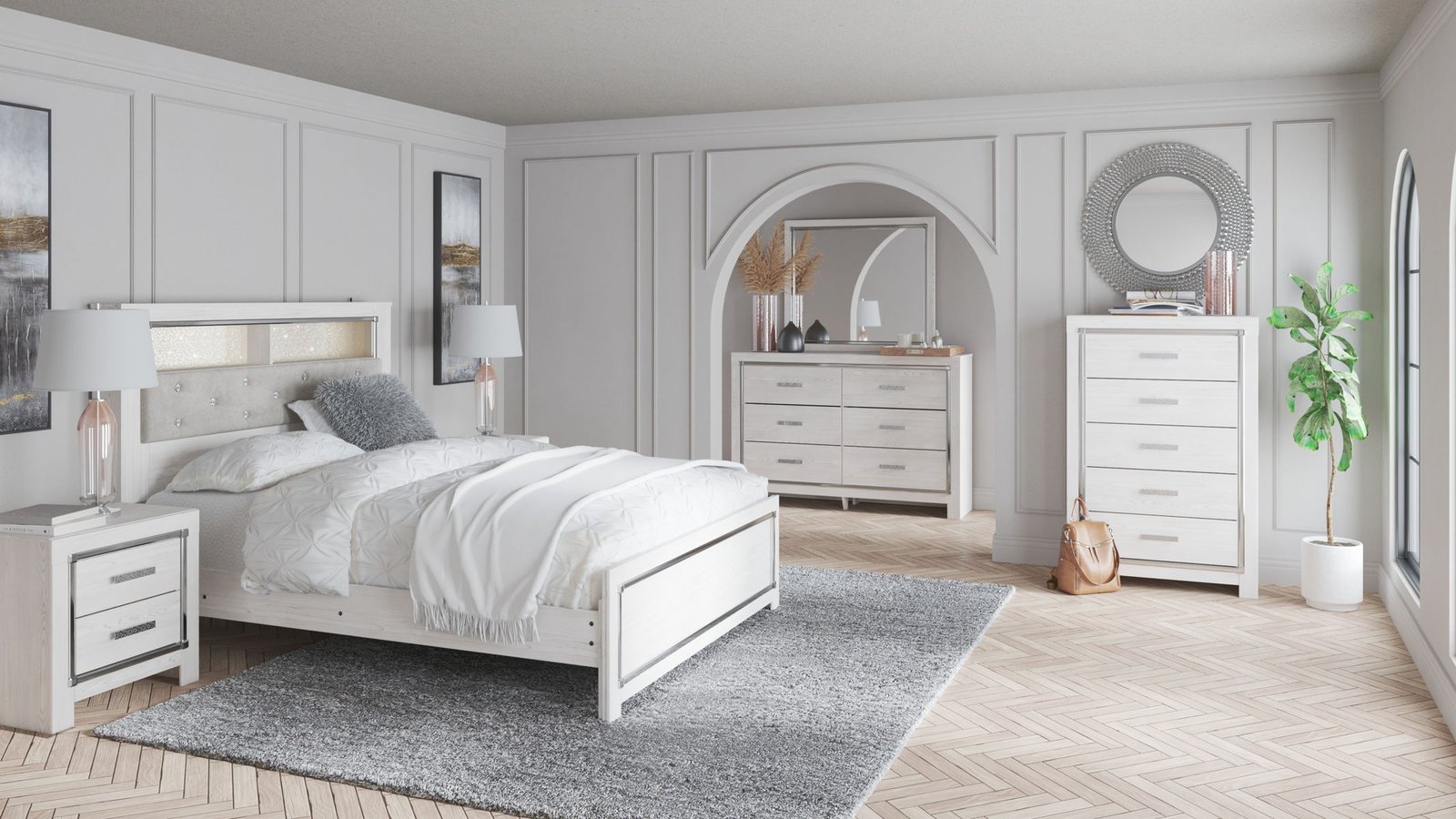 Altyra - Panel Bookcase Headboard - Image 6