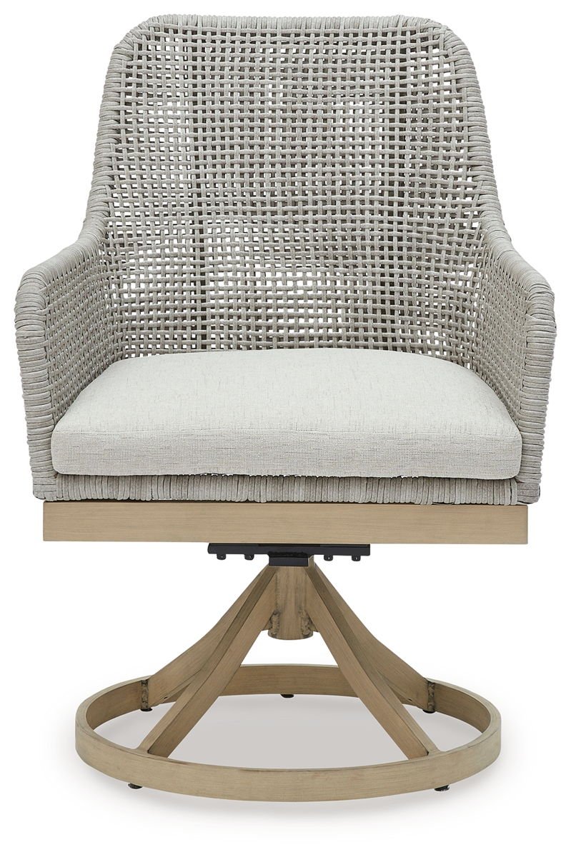Seton Creek - Swivel Chair With Cushion (Set of 2) - Gray - Image 3
