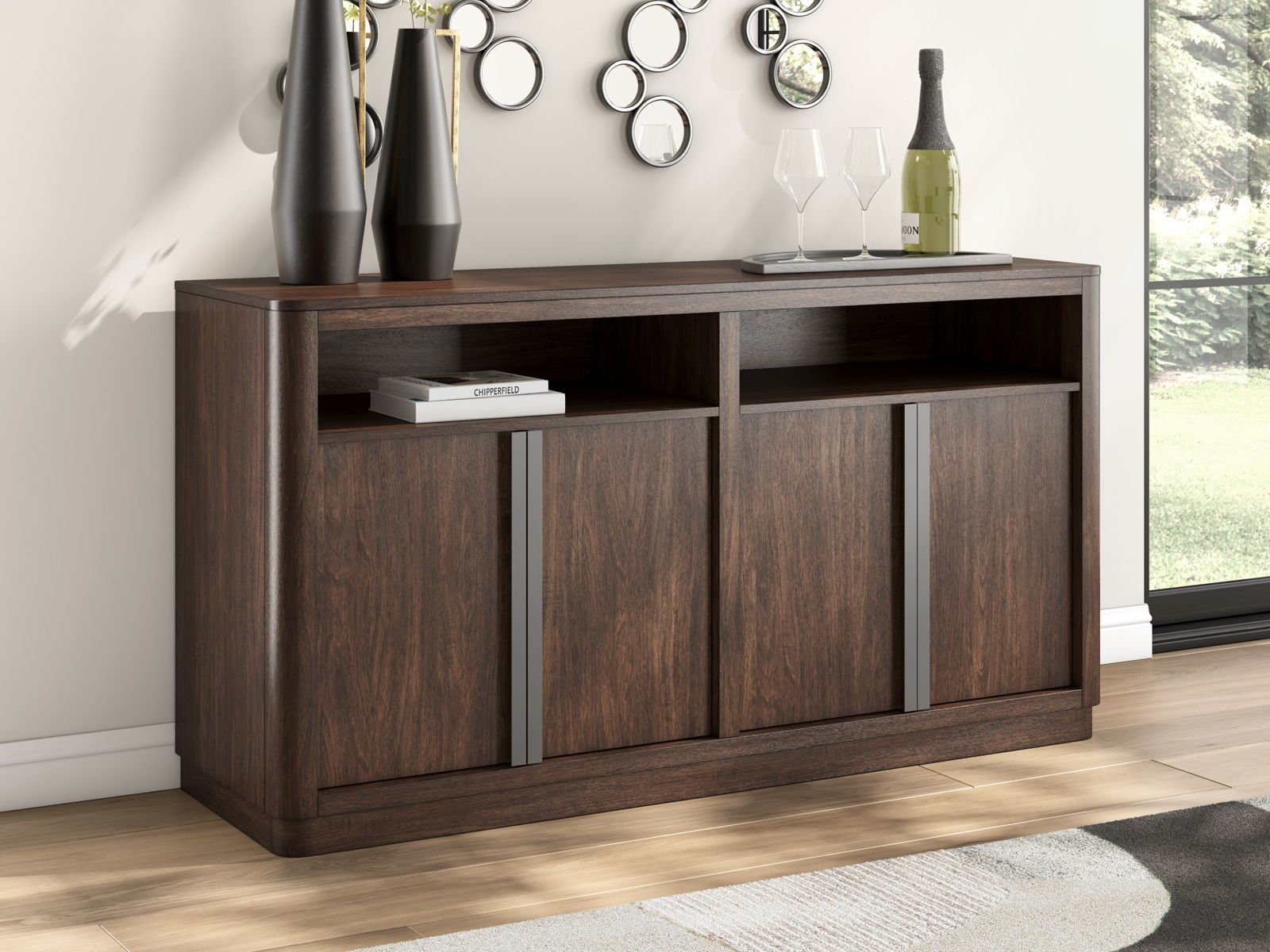 Dilenno - Dining Room Server - Dark Brown - Image 4