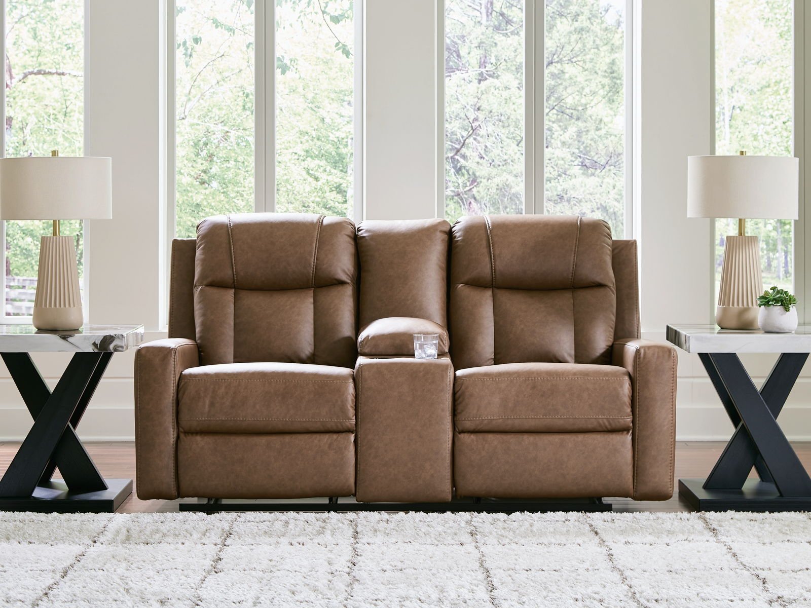Mackmenville - Double Reclining Loveseat With Console - Image 4
