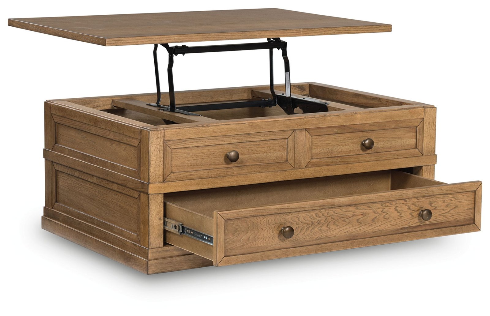 Sharlance - Lift Top Cocktail Table - Light Brown - Image 2