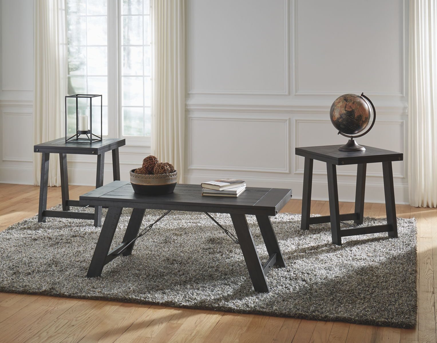 Noorbrook - Occasional Table Set (Set of 3) - Black / Pewter - Image 4