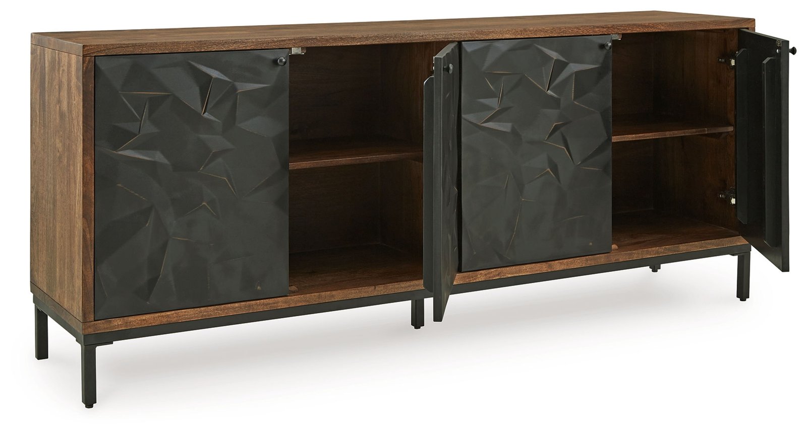 Dorannby - Accent Cabinet - Black / Brown - Image 3