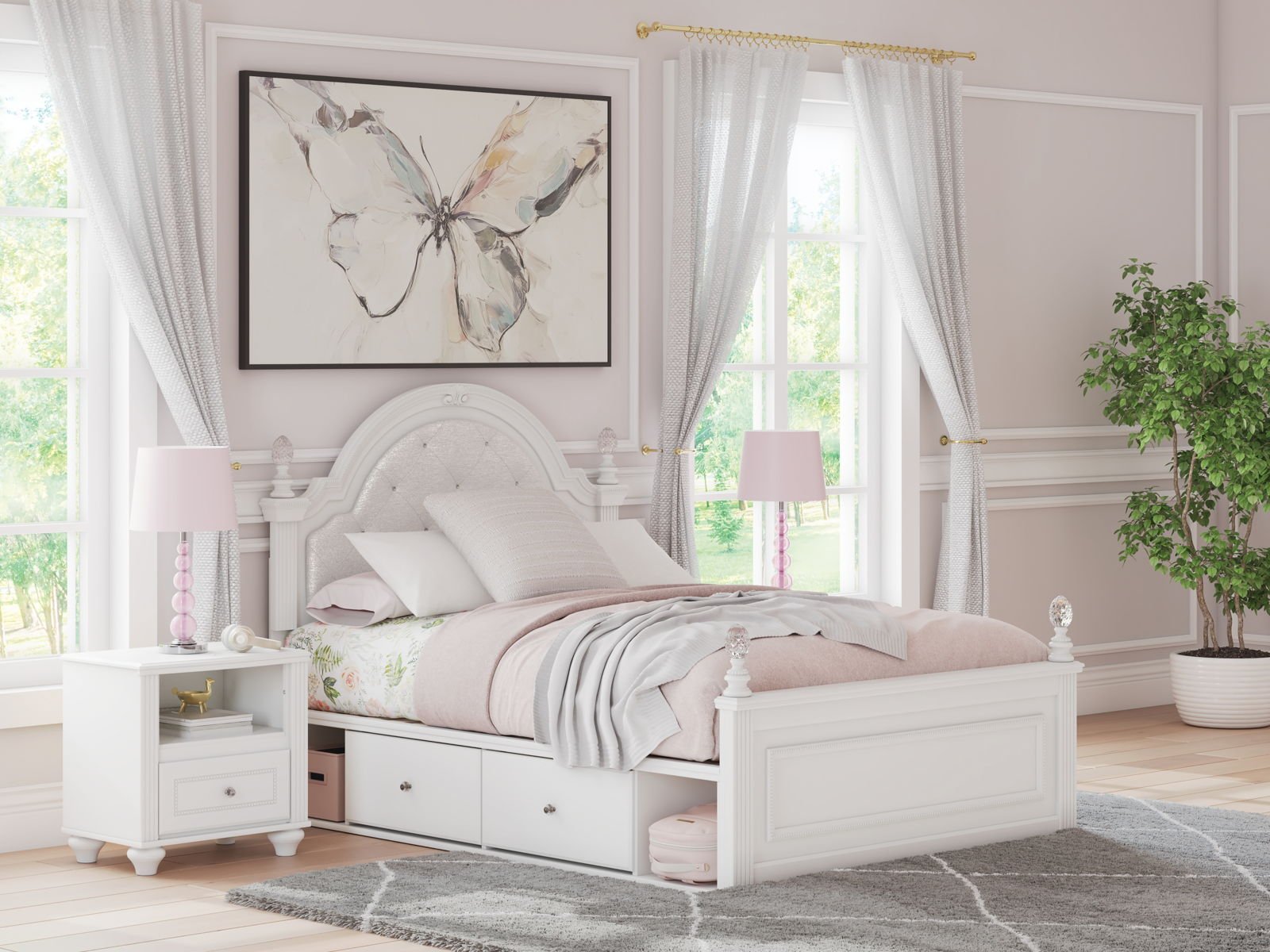 Kozlani - Upholstered Panel Storage Bed - Image 5