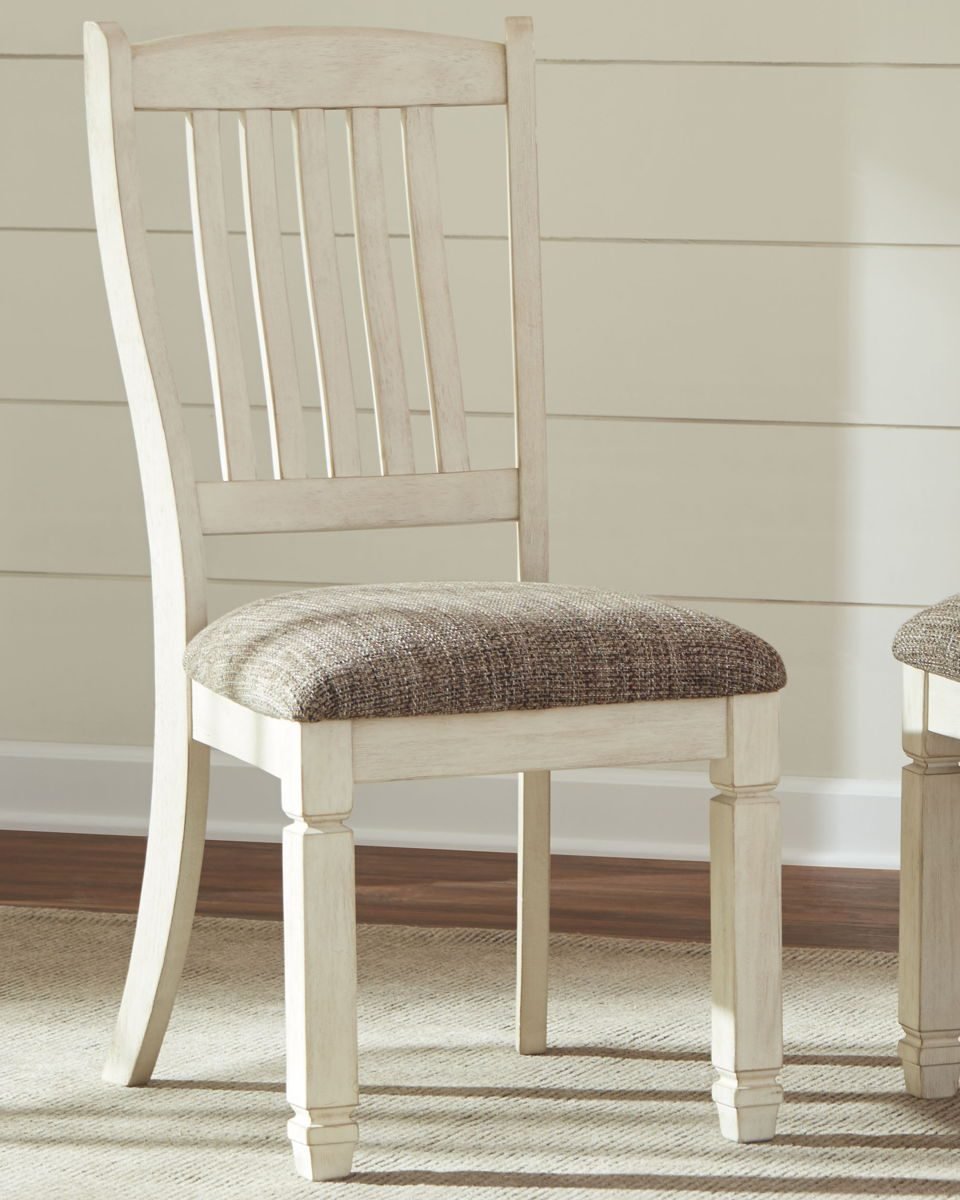 Bolanburg - Dining UPH Side Chair (Set of 2) - Rake Back - Brown / Beige