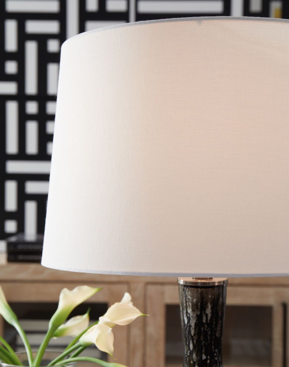 Tenslow - Glass Table Lamp - Antique Black - Image 3