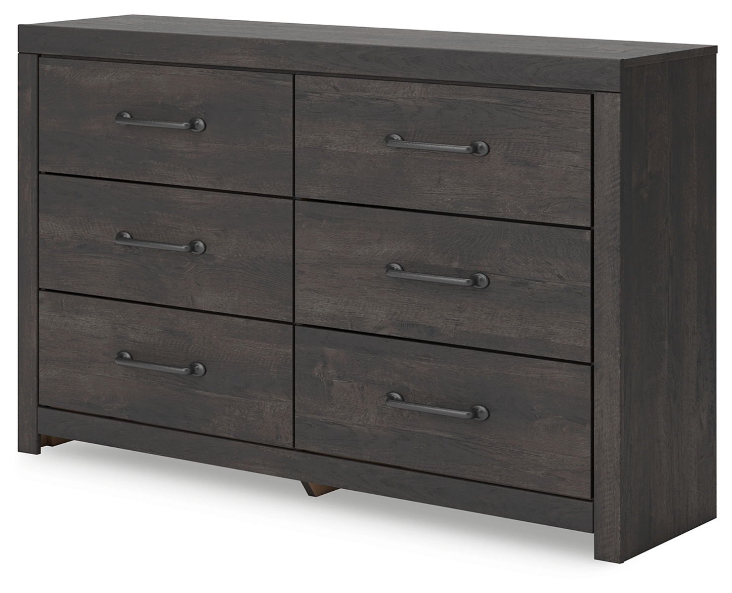 Hollivern - Six Drawer Dresser - Dark Gray - Image 4