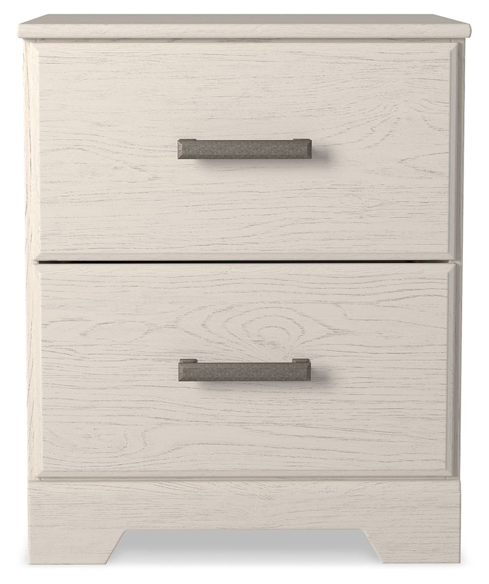 Stelsie - Two Drawer Night Stand - White - Image 2