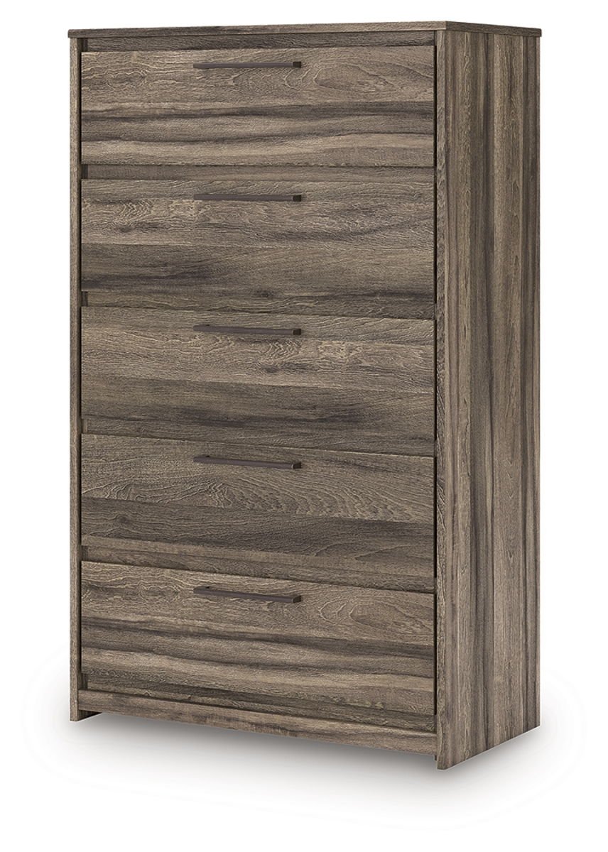 Elbrim - Five Drawer Chest - Brown - Image 4