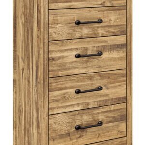Maystonna - Five Drawer Chest - Brown