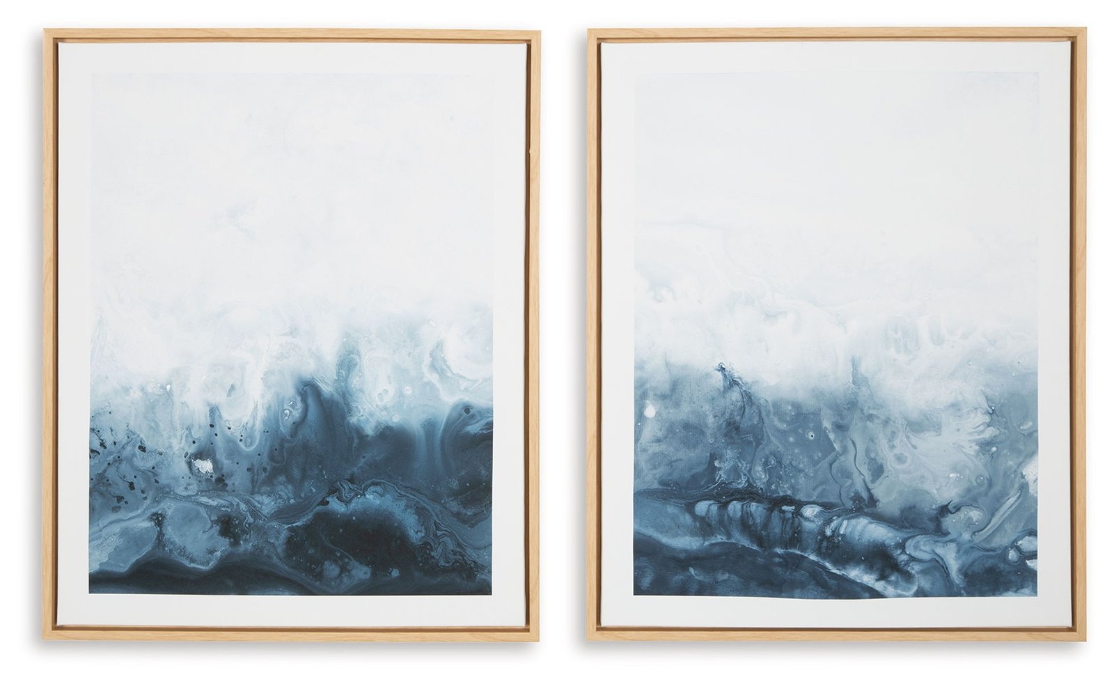 Holport - Wall Art Set (Set of 2) - Blue / White - Image 2