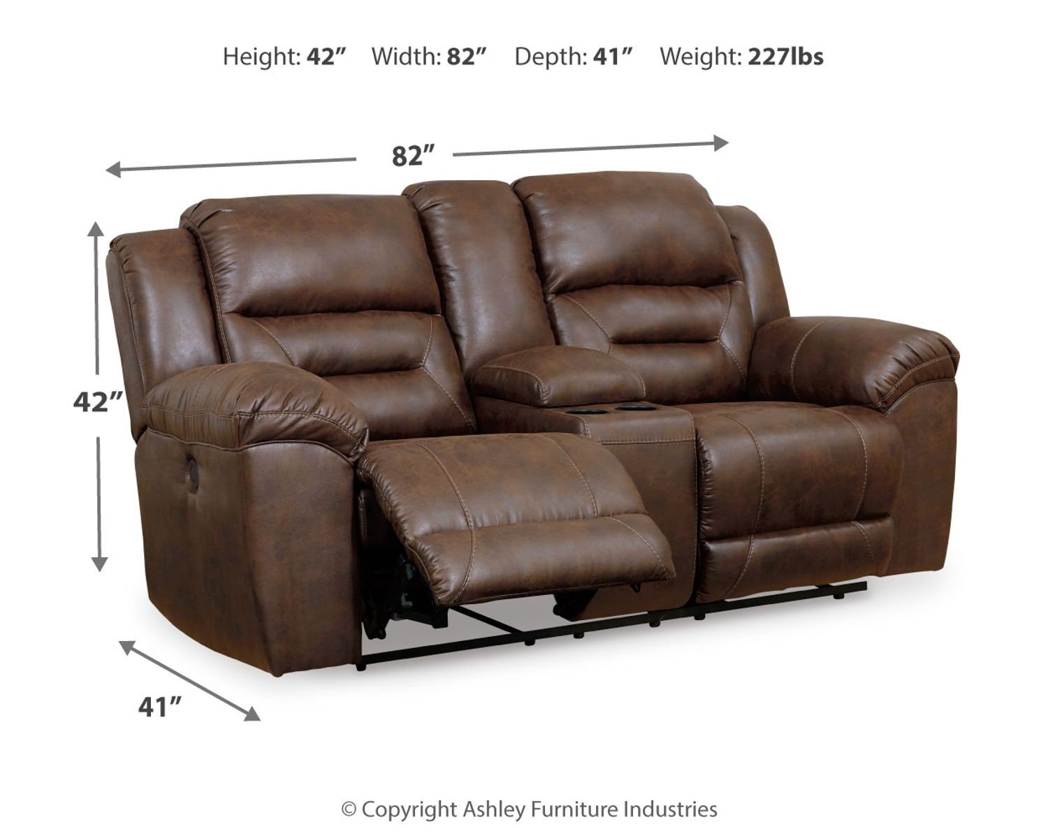 Stoneland - Power Reclining Loveseat - Image 6