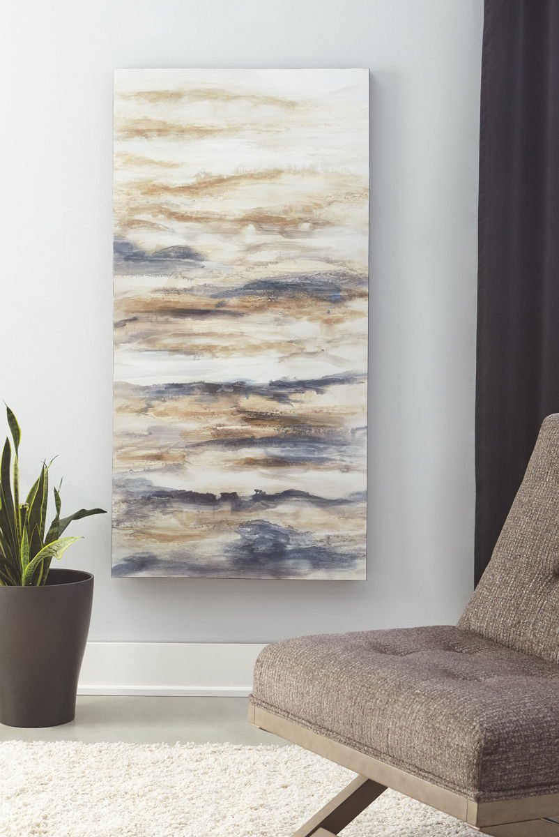 Joely - Wall Art - Blue / Tan - Image 3