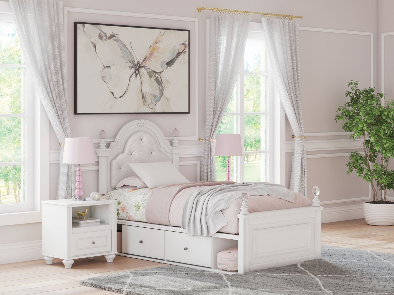 Kozlani - Upholstered Panel Storage Bed - Image 4