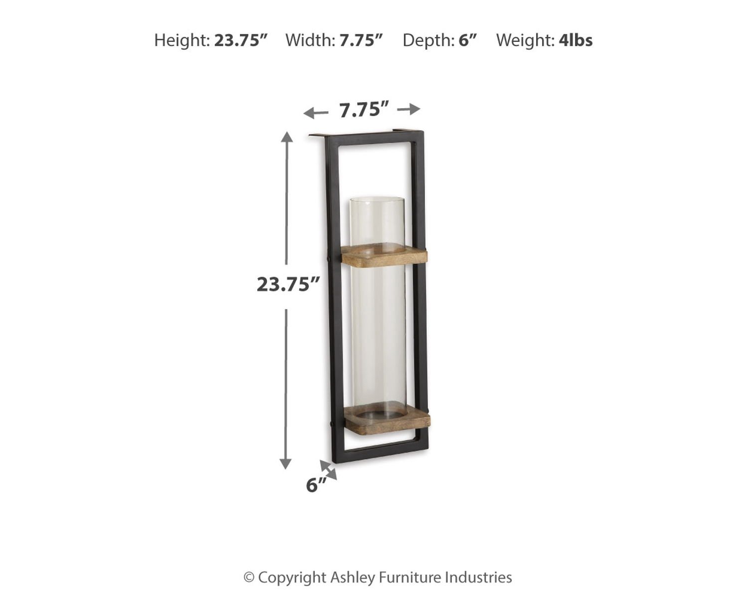 Colburn - Wall Sconce - Natural / Black - Image 3