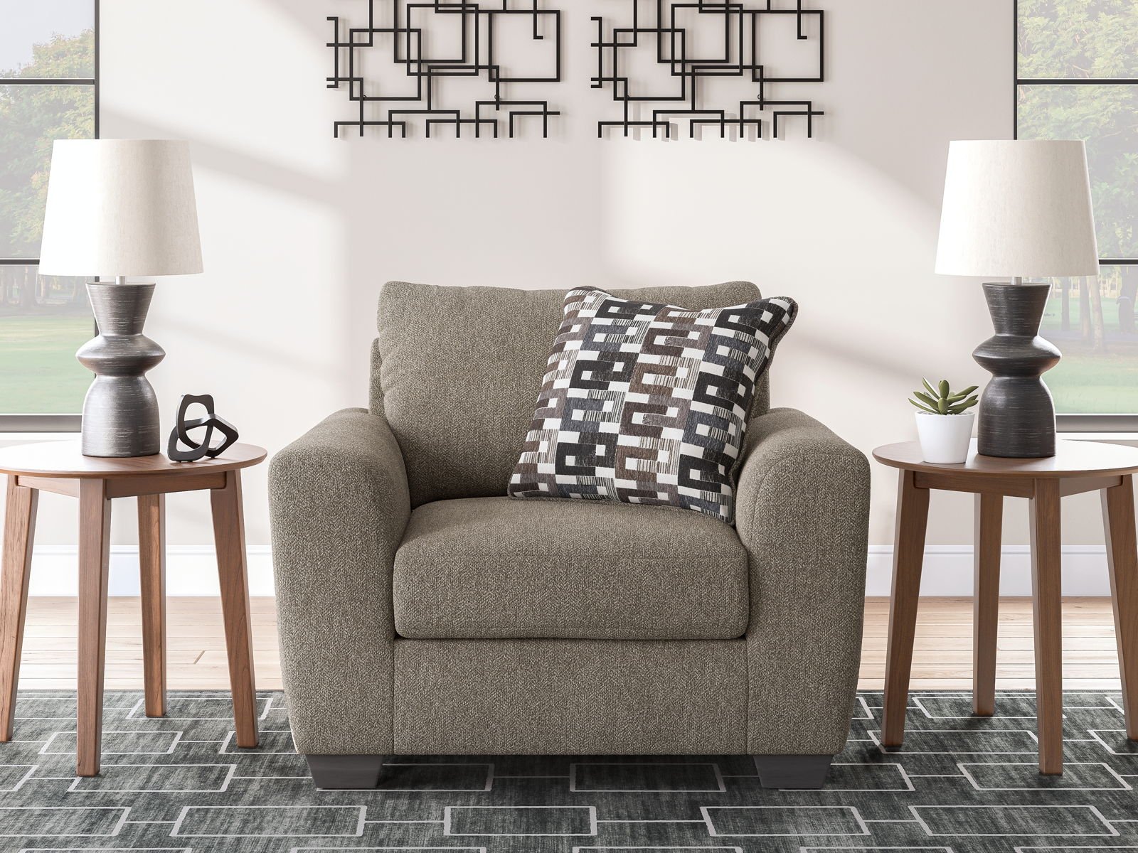 Triston-Peaks - Chair And A Half - Suede - Image 3