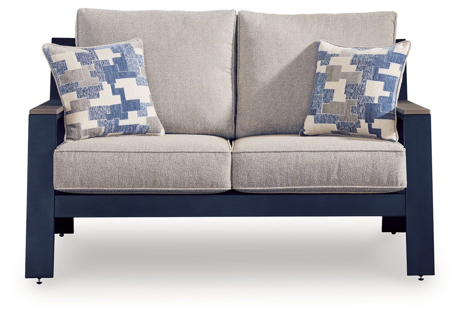 East Beach - Loveseat With Cushion - Blue - Image 3