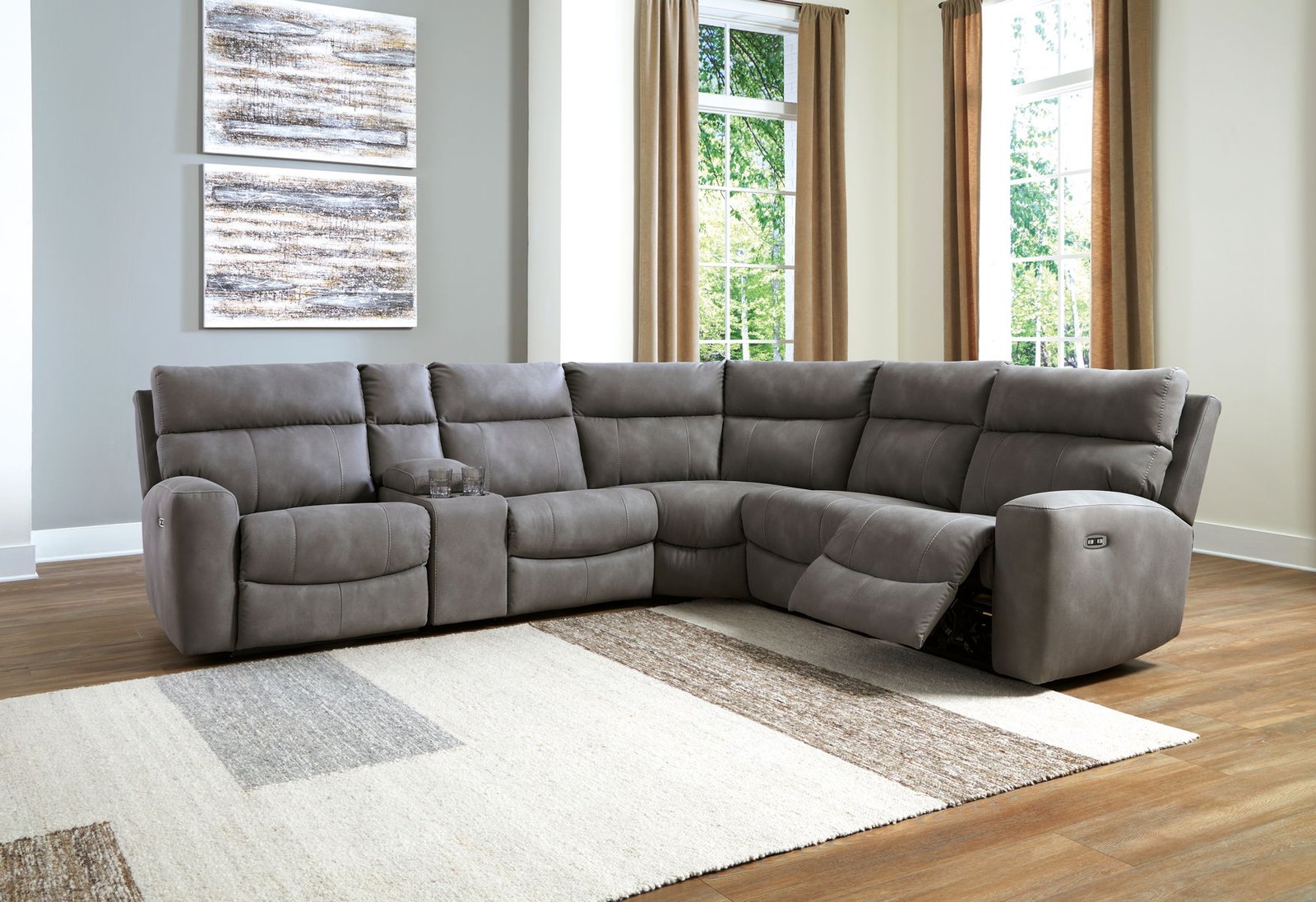 Next-Gen Durapella - Power Reclining Sectional Set - Image 5