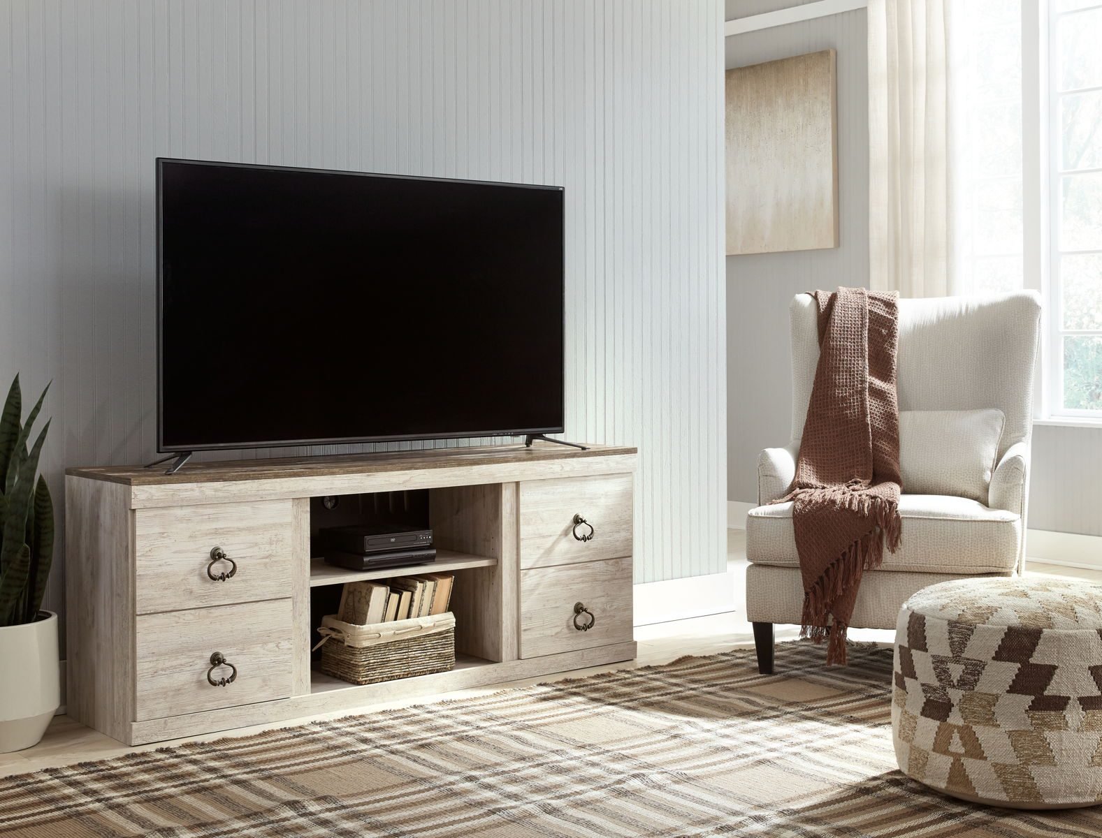 Willowton - TV Stand With Fireplace Option - Image 2