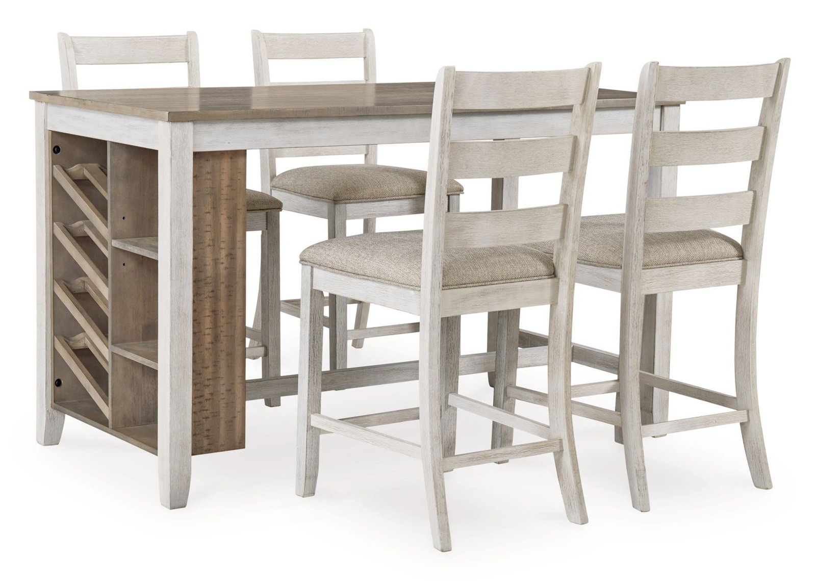 Skempton - Rectangular Counter Table With Storage - White - Image 3
