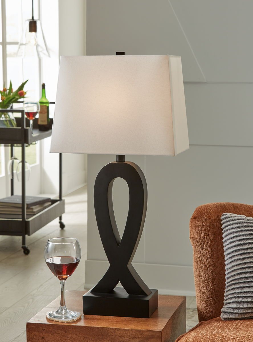 Markellton - Poly Table Lamp (Set of 2) - Black - Image 4