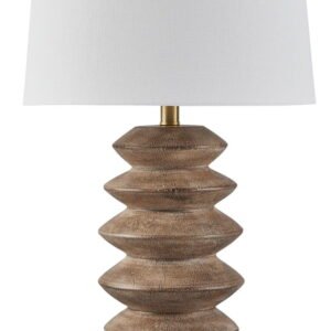 Jyllyard - Poly Table Lamp - Brown / Gold Finish