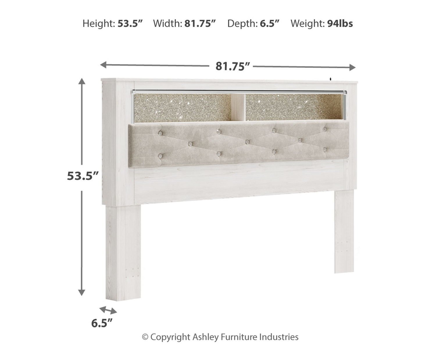 Altyra - Panel Bookcase Headboard - Image 5