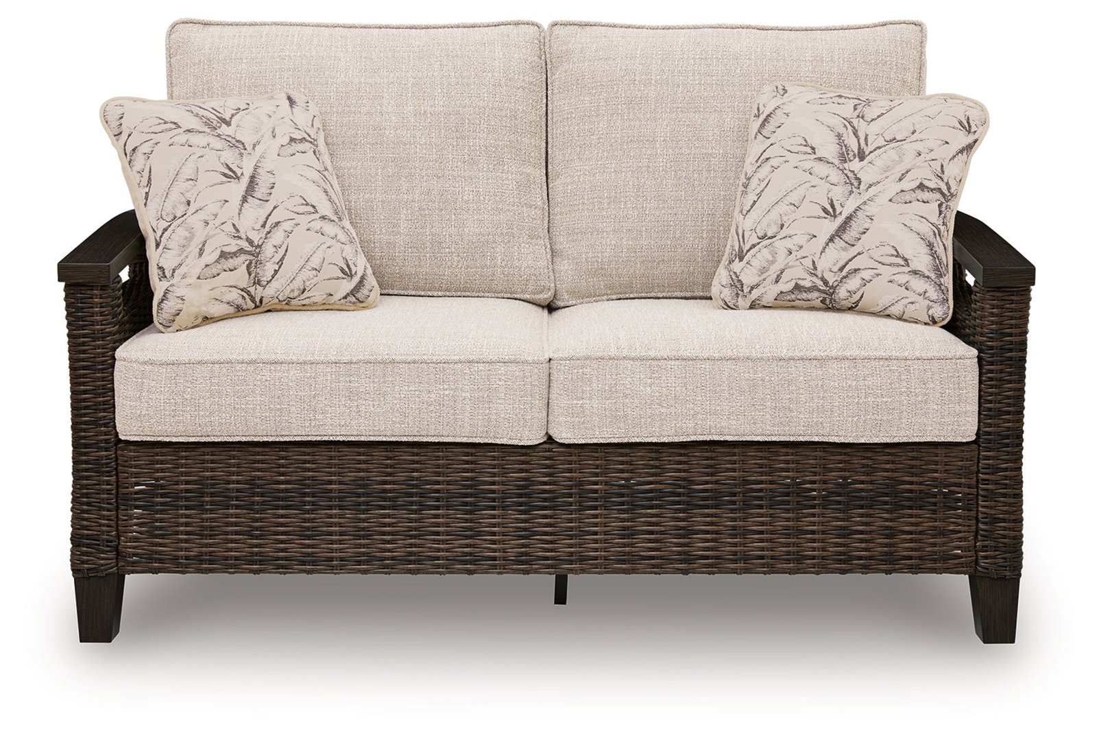 Monterey Point - Loveseat With Cushion - Dark Brown - Image 4
