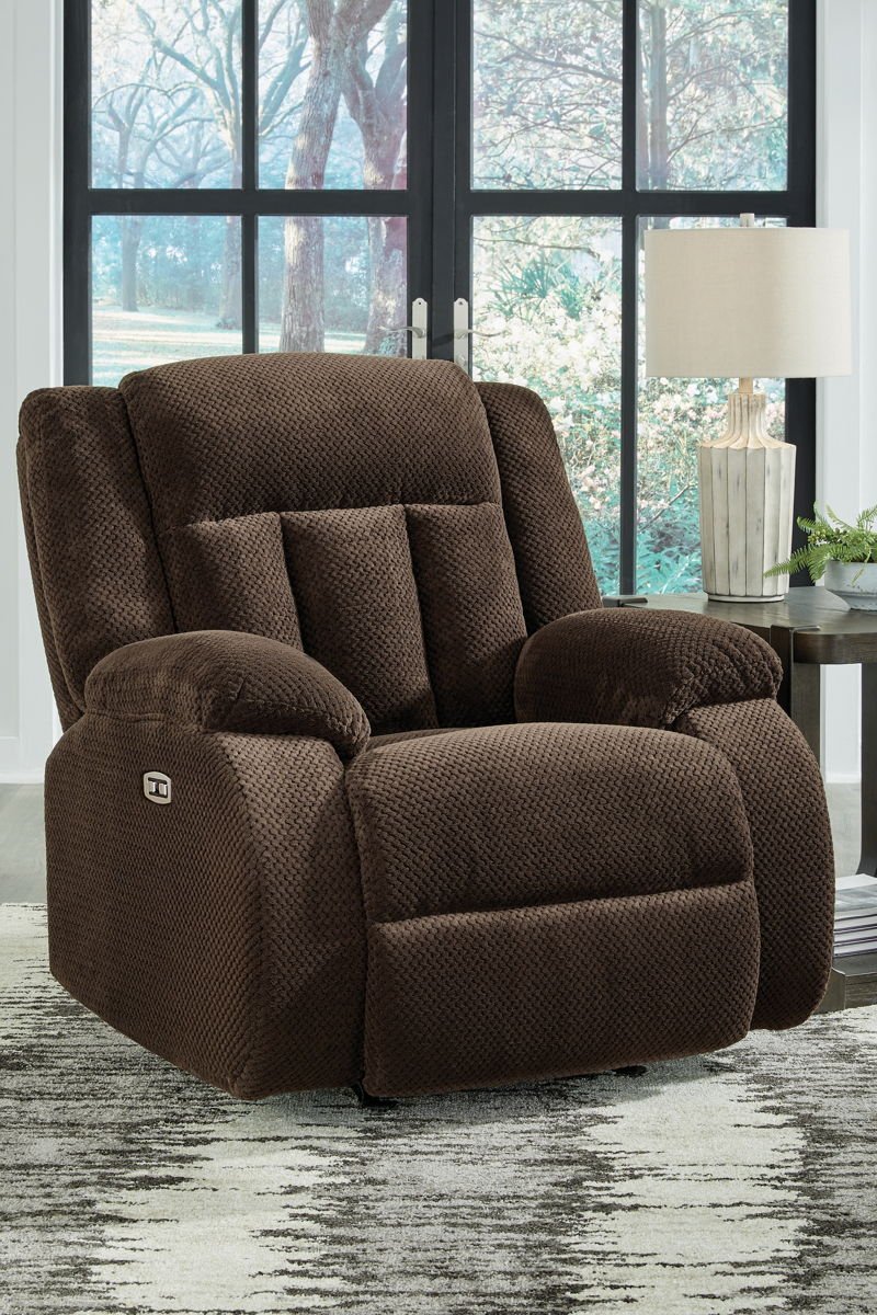 Free Wake - Power Rocker Recliner - Chocolate - Image 4