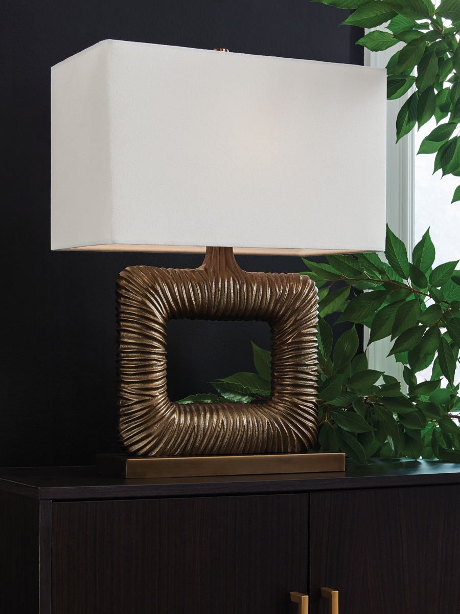 Garronby - Metal Table Lamp - Antique Brass Finish - Image 4