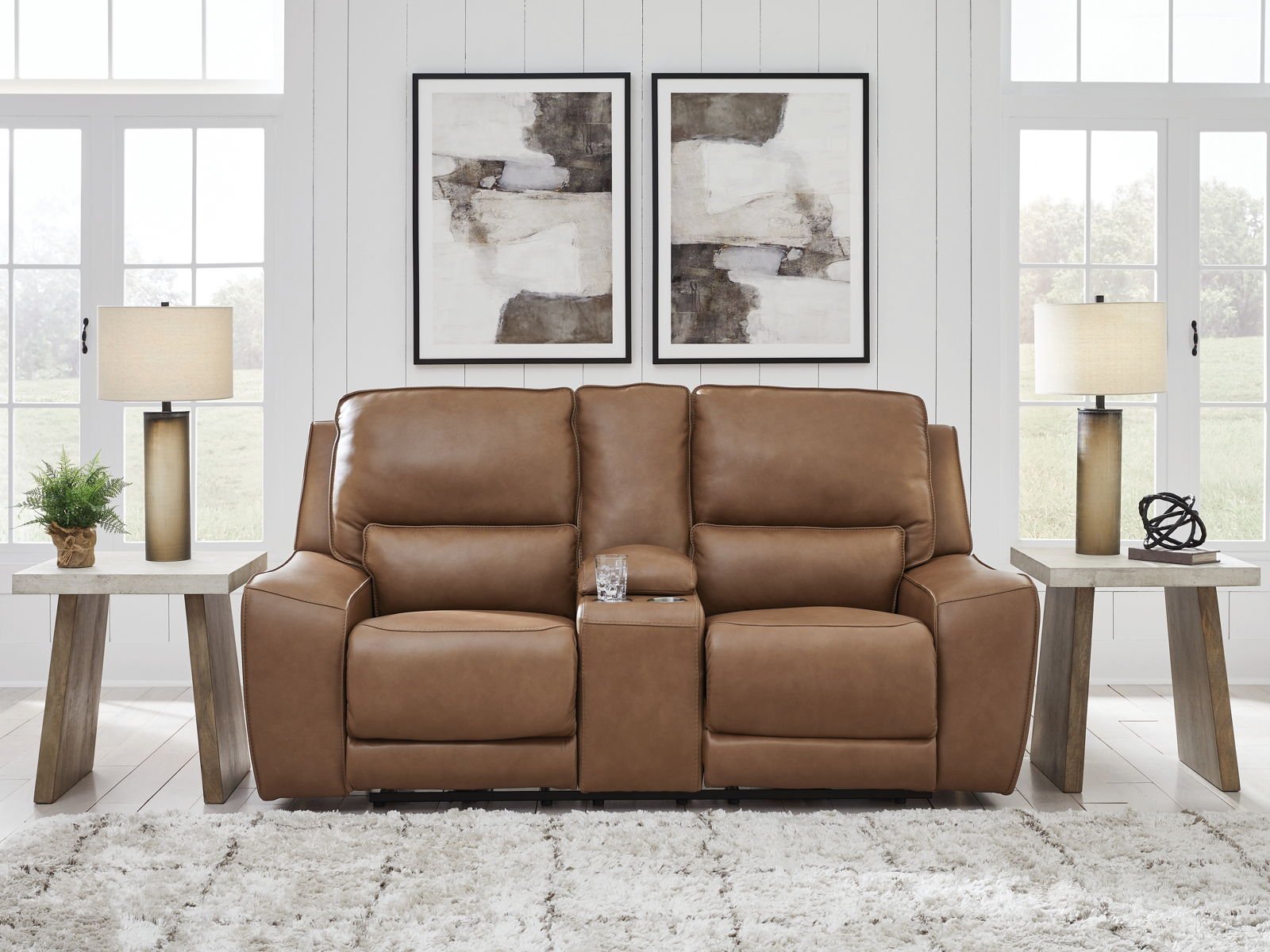 DeepWakes - Power Reclining Loveseat / Console / Adjustable Headrest - Image 4