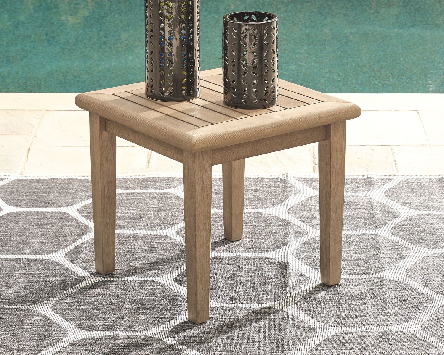 Gerianne - Square End Table - Brown - Image 3