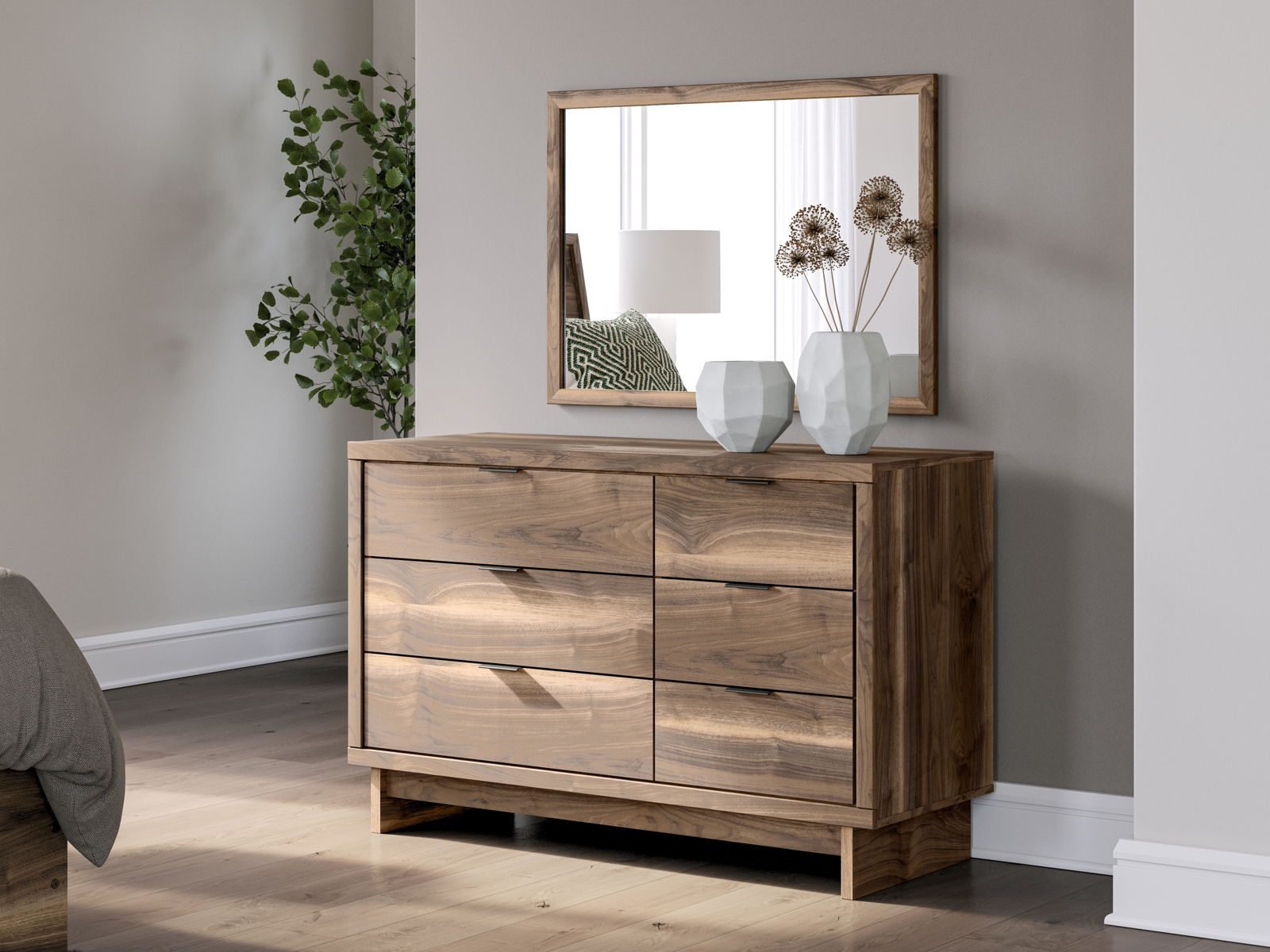 Chirason - Dresser And Mirror - Brown - Image 3