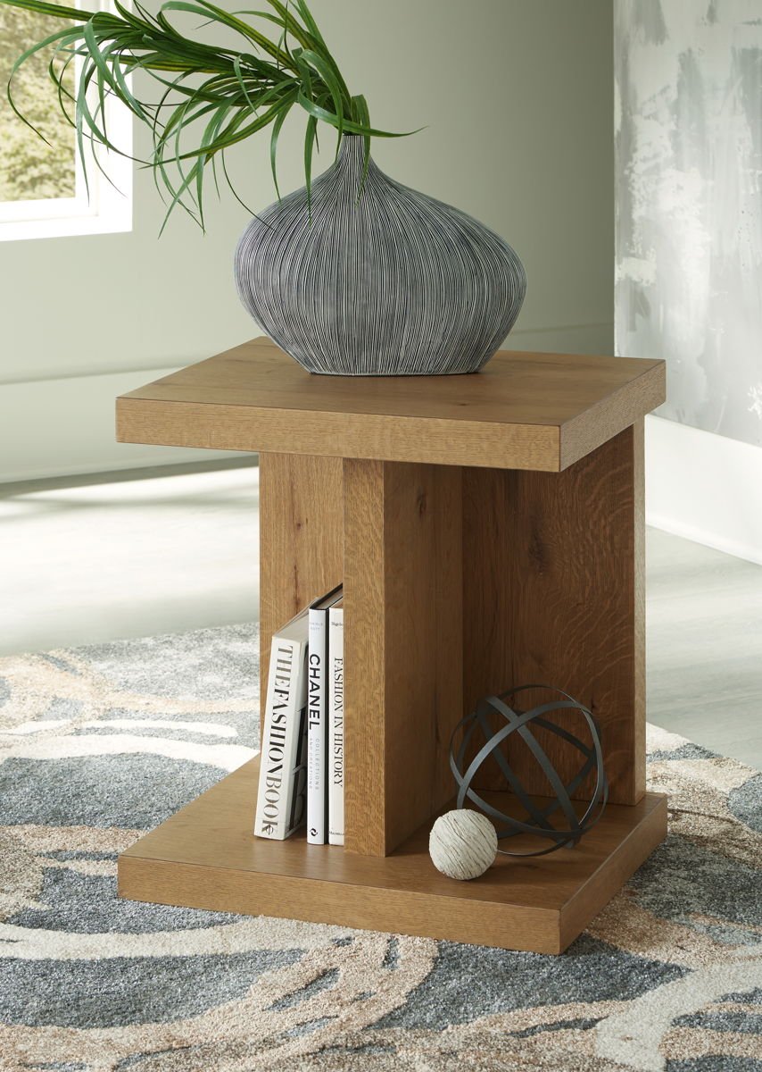 Brinstead - Chair Side End Table - Light Brown - Image 2