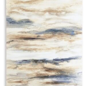 Joely - Wall Art - Blue / Tan