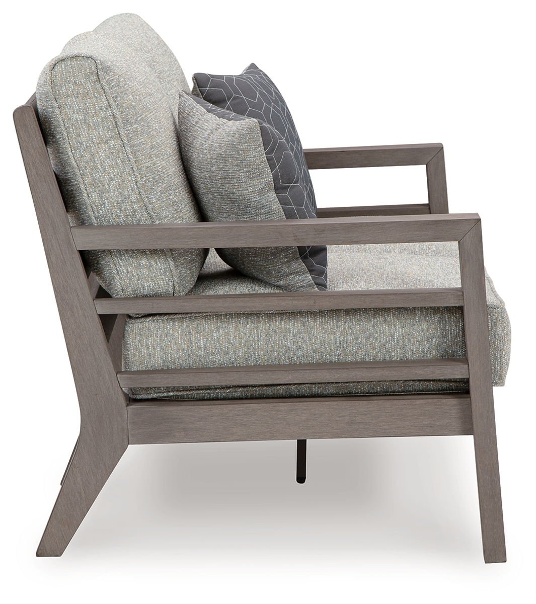 Hillside Barn - Loveseat W/Cushion - Gray / Brown - Image 4