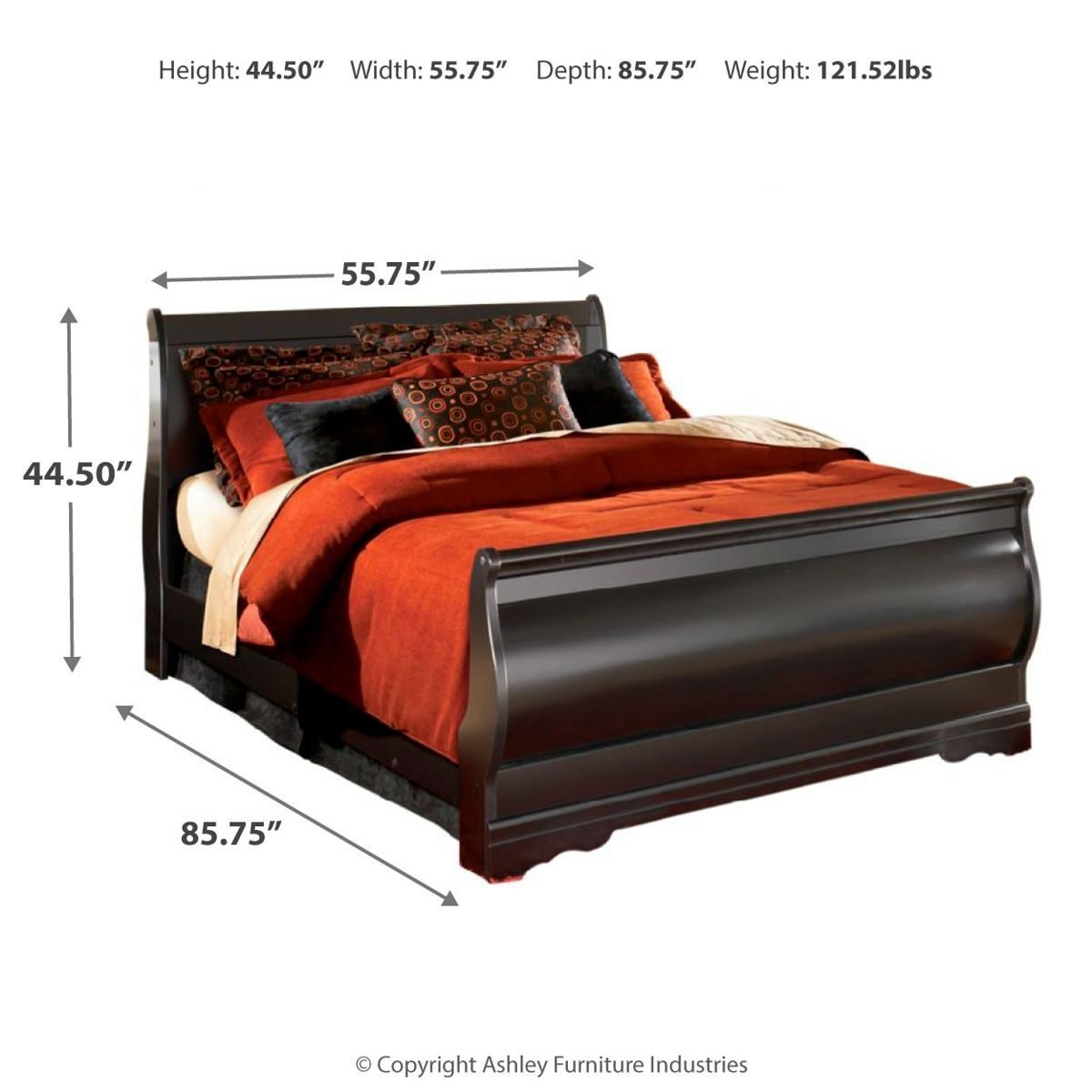 Huey Vineyard - Sleigh Bed - Image 3