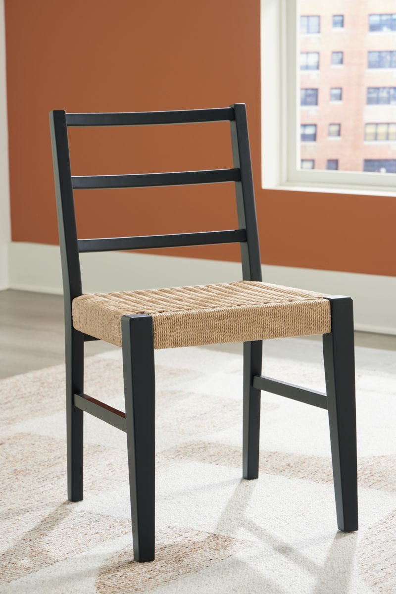 Isanti - Dining Room Side Chair (Set of 2) - Light Brown / Black - Image 3