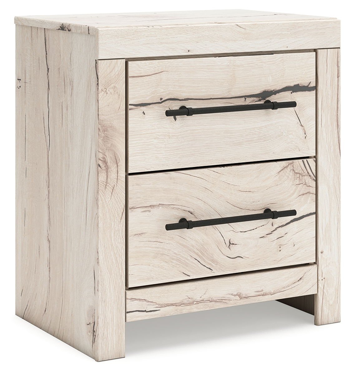 Lawroy - Two Drawer Night Stand - Light Natural - Image 4
