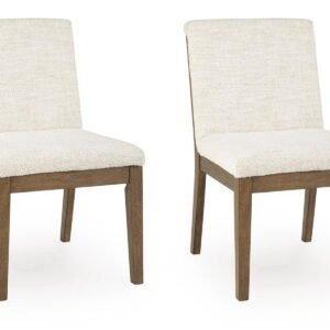 Marxmore - Dining Upholstered Side Chair (Set of 2) - Beige / Brown