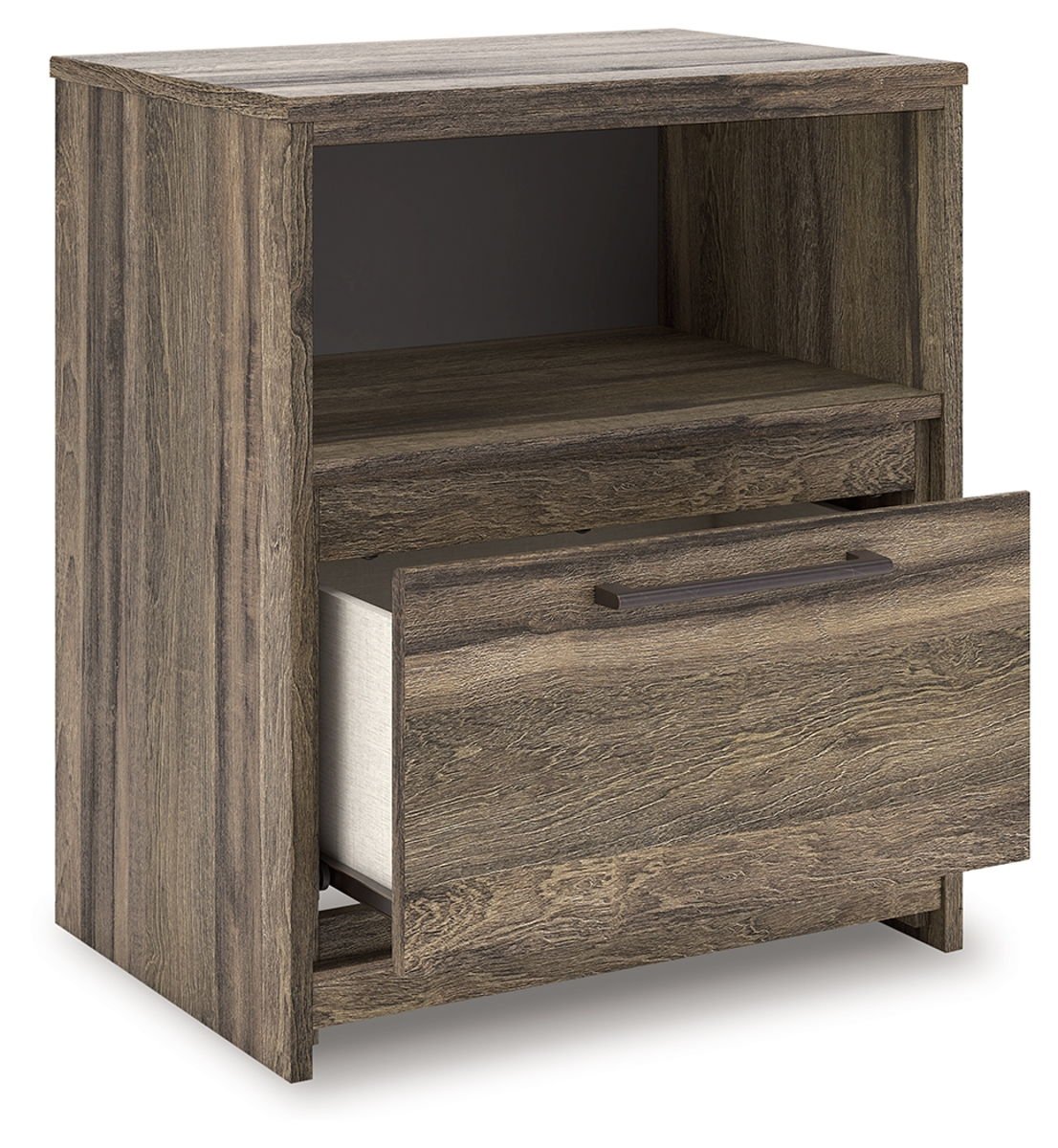 Elbrim - One Drawer Night Stand - Brown - Image 2