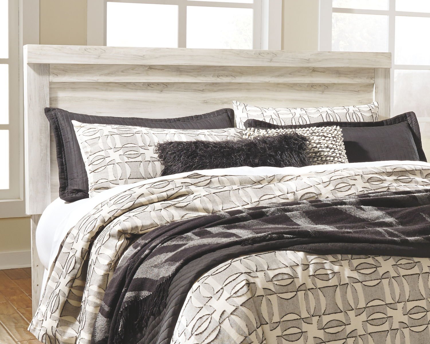 Bellaby - Panel Headboard With Bolt On Metal Frame - Image 5