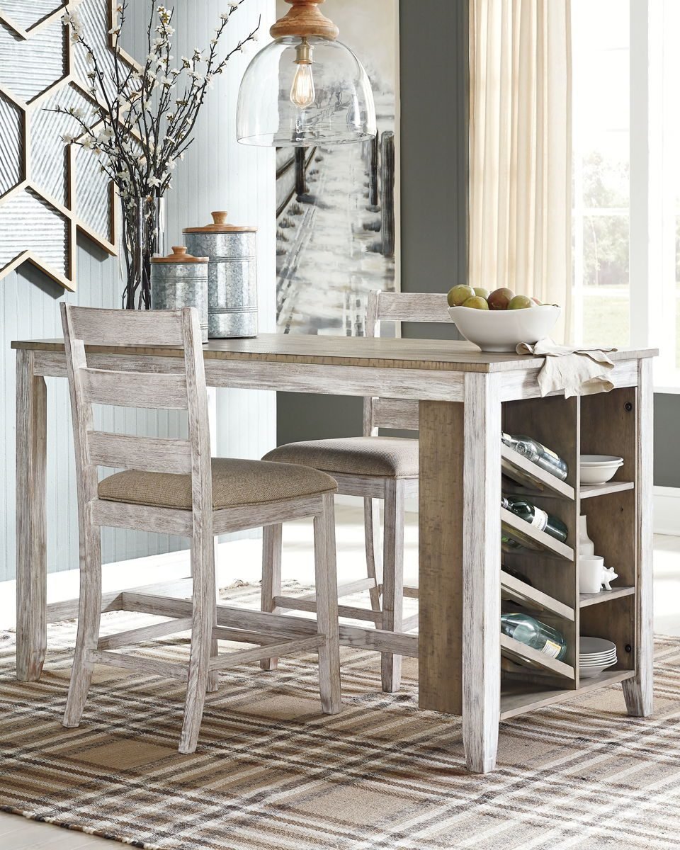 Skempton - Rectangular Counter Table With Storage - White - Image 4